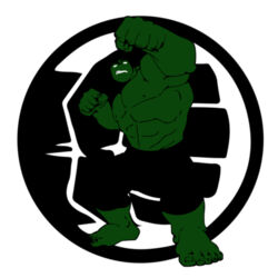 Hulk with Symbol - Cushion Cover Design