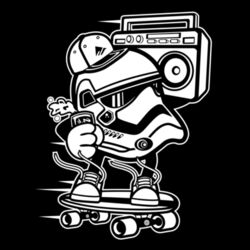 Skateboarding Mini Trooper Design