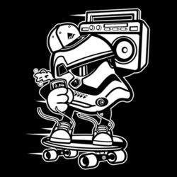 Skateboarding Mini Trooper Design