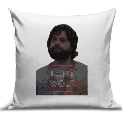 Alan (Zach G) Lone Wolf - POP Colour - Cushion Cover Thumbnail