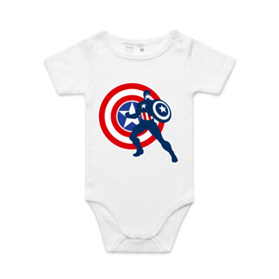 Captain America with Symbol - Baby Jumpsuit Thumbnail
