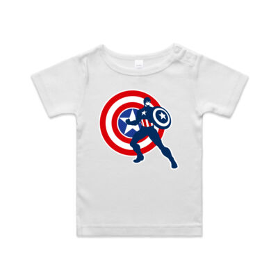 Captain America with Symbol - Baby Tee Thumbnail