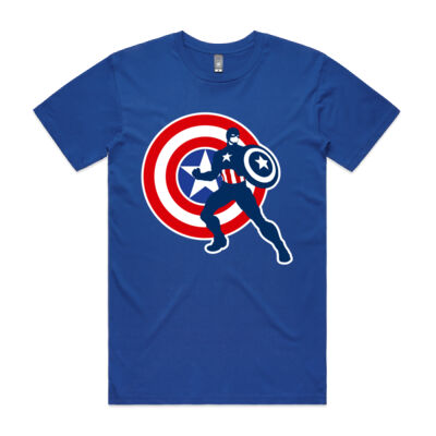 Captain America with Symbol - T-Shirt Unisex Thumbnail