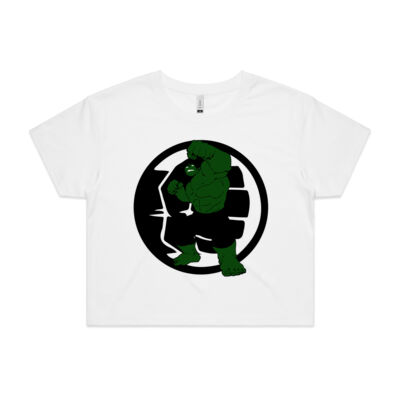 Hulk with Symbol - Women's Crop Top Thumbnail