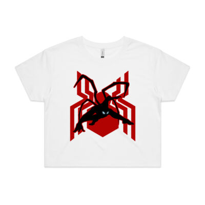Spiderman Homecoming with Symbol - Women's Crop Top Thumbnail