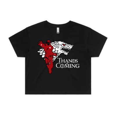 Thanos is Coming - Crop Top Tee Thumbnail