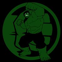 Hulk with Symbol - Duotone Green/Black Thumbnail