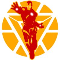 Iron-Man with Symbol - Duotone (Yellow/Red) Thumbnail
