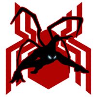 Spider-Man with Symbol - Duotone Red/Black Thumbnail